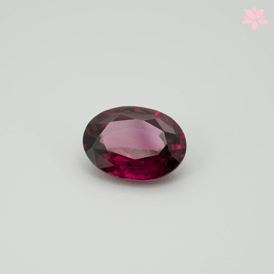 NATURAL RHODOLITE GARNET | 2.69 CT | PURPLE RED | OVAL