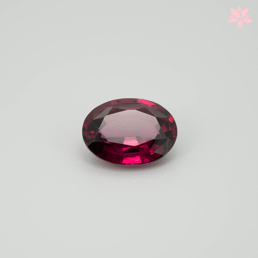 NATURAL RHODOLITE GARNET | 2.69 CT | PURPLE RED | OVAL
