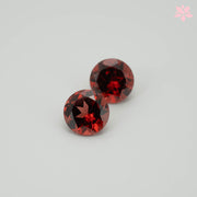 NATURAL ALMANDINE GARNET PAIR | 2.14 CT | ORANGISH RED | ROUND