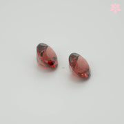 NATURAL ALMANDINE GARNET PAIR | 2.14 CT | ORANGISH RED | ROUND