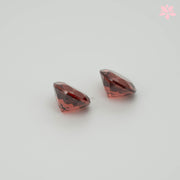 NATURAL ALMANDINE GARNET PAIR | 2.14 CT | ORANGISH RED | ROUND