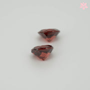 NATURAL ALMANDINE GARNET PAIR | 2.14 CT | ORANGISH RED | ROUND