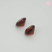 NATURAL ALMANDINE GARNET PAIR | 2.14 CT | ORANGISH RED | ROUND
