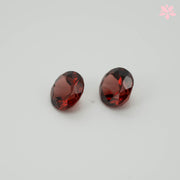 NATURAL ALMANDINE GARNET PAIR | 2.14 CT | ORANGISH RED | ROUND