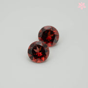 NATURAL ALMANDINE GARNET PAIR | 2.14 CT | ORANGISH RED | ROUND