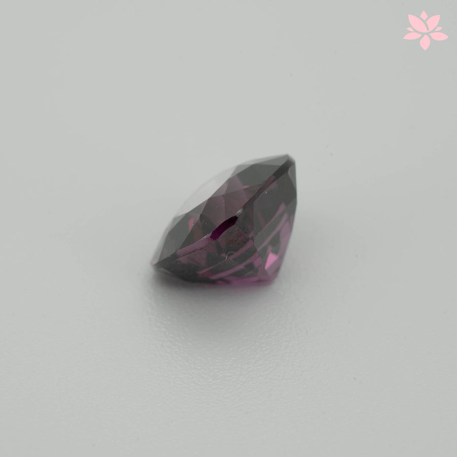 NATURAL RHODOLITE GARNET | 2.96 CT | RED | CUSHION