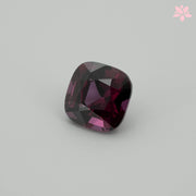 NATURAL RHODOLITE GARNET | 2.96 CT | RED | CUSHION