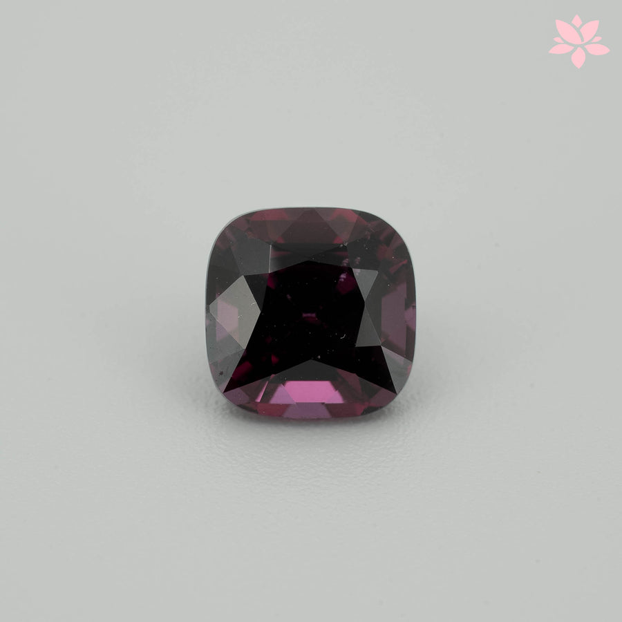 NATURAL RHODOLITE GARNET | 2.96 CT | RED | CUSHION