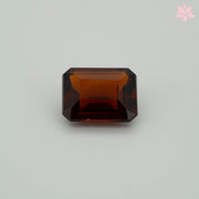 NATURAL HESSONITE GARNET | 4.36 CT | RED ORANGE | OCTAGONAL