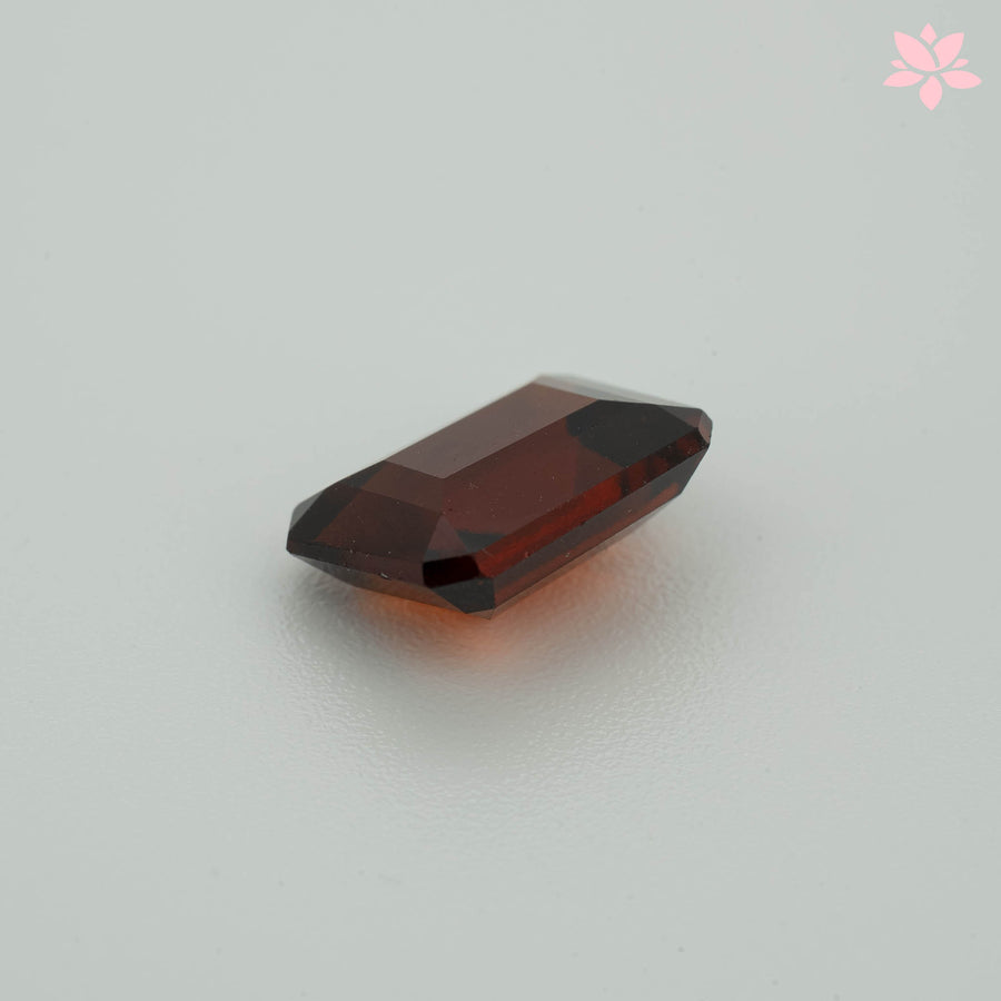 NATURAL HESSONITE GARNET | 4.36 CT | RED ORANGE | OCTAGONAL