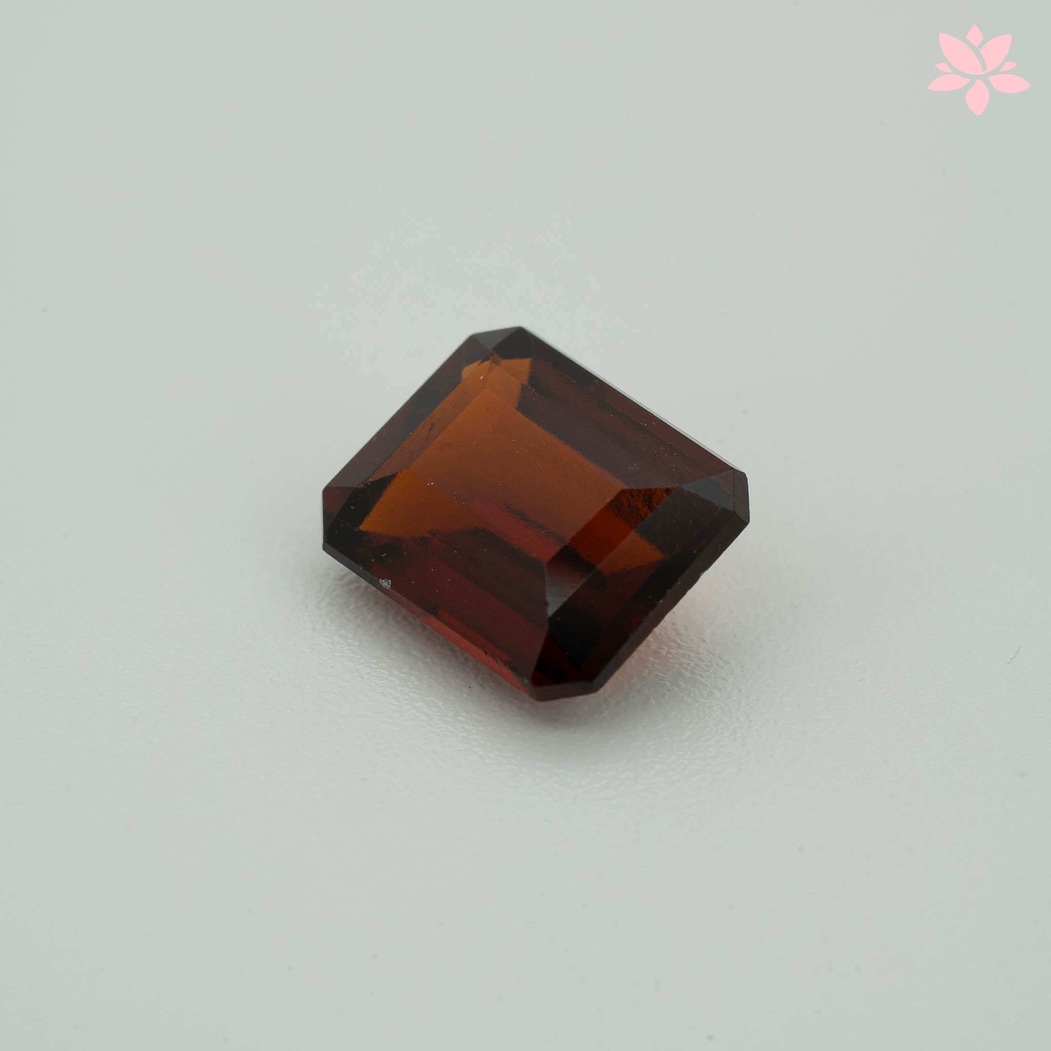 NATURAL HESSONITE GARNET | 4.36 CT | RED ORANGE | OCTAGONAL