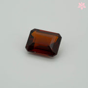 NATURAL HESSONITE GARNET | 4.36 CT | RED ORANGE | OCTAGONAL