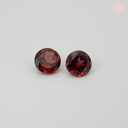 NATURAL PYROPE GARNET PAIR | 2.09 CT | RED | ROUND