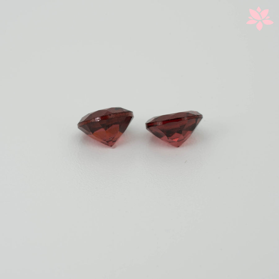 NATURAL PYROPE GARNET PAIR | 2.09 CT | RED | ROUND