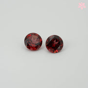 NATURAL PYROPE GARNET PAIR | 2.09 CT | RED | ROUND
