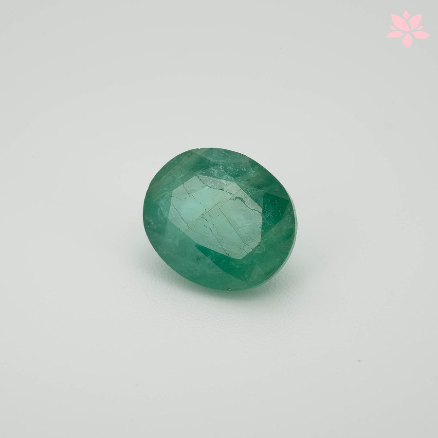 NATURAL ZAMBIAN EMERALD | 6.33 CT | GREEN | OVAL