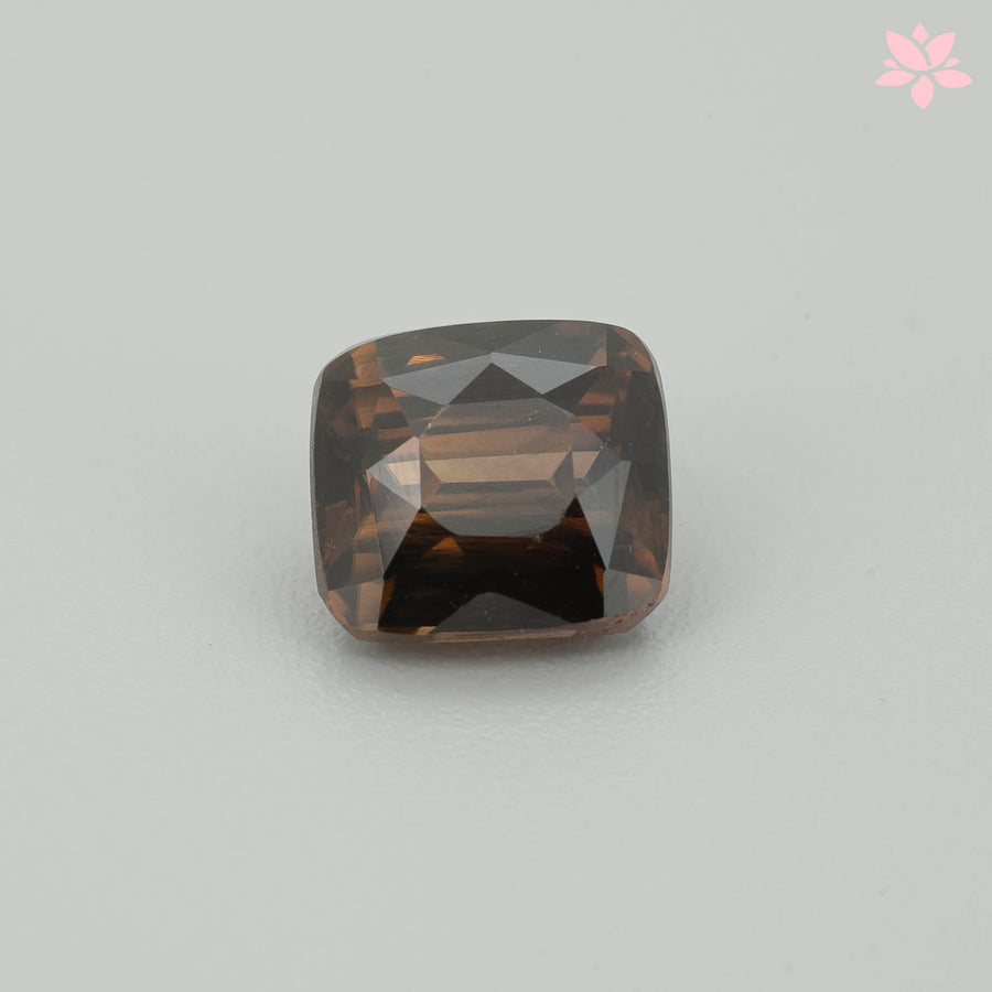 NATURAL ZIRCON | 2.80 CT | BROWN | CUSHION