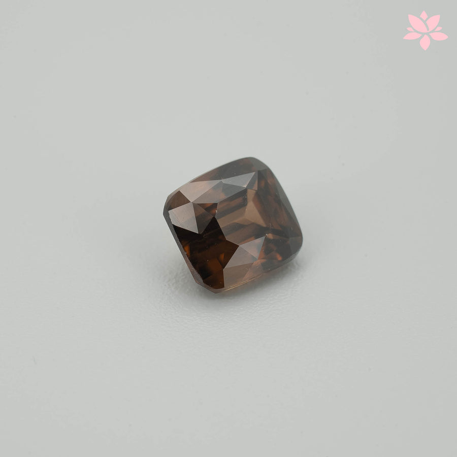 NATURAL ZIRCON | 2.80 CT | BROWN | CUSHION