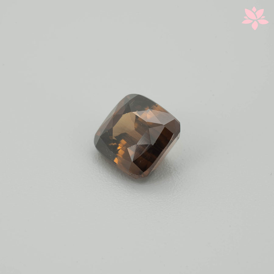 NATURAL ZIRCON | 2.80 CT | BROWN | CUSHION