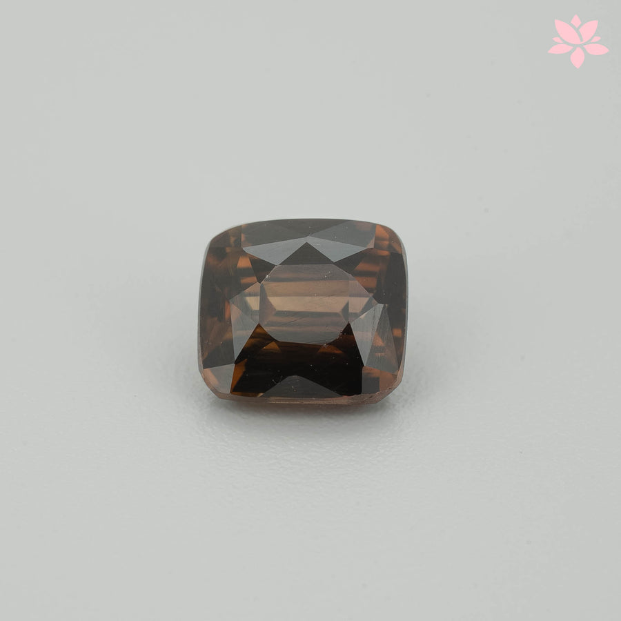 NATURAL ZIRCON | 2.80 CT | BROWN | CUSHION