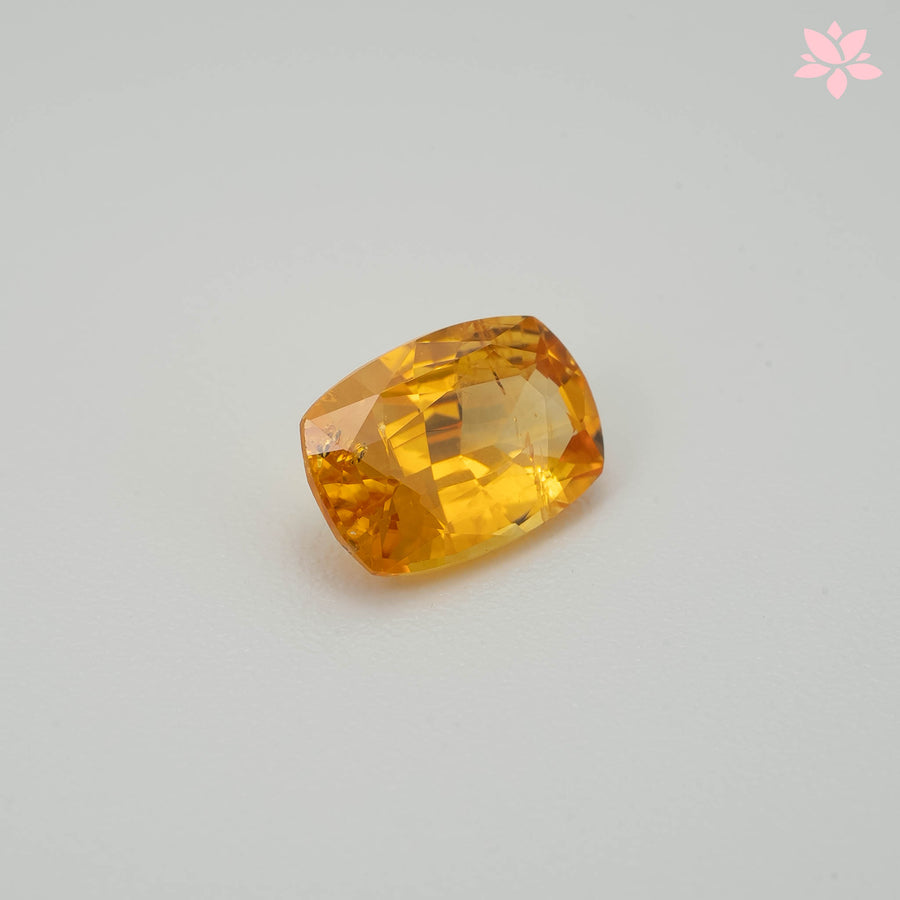 NATURAL CEYLON SAPPHIRE | 1.09 CT | GOLD YELLOW | CUSHION