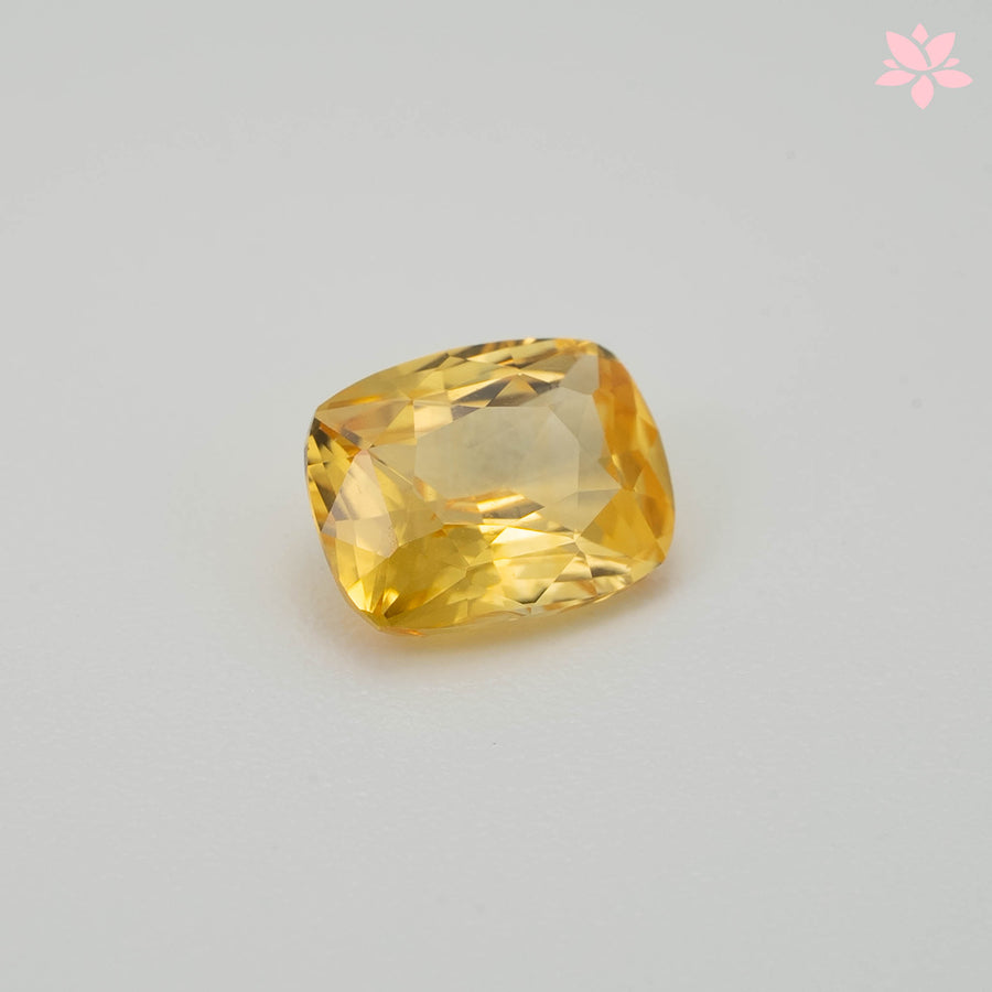 NATURAL CEYLON SAPPHIRE | 1.05 CT | CANARY YELLOW | CUSHION