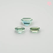NATURAL CEYLON SAPPHIRE SET | 1.26 CT | GREEN | OCTAGONAL