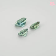 NATURAL CEYLON SAPPHIRE SET | 1.26 CT | GREEN | OCTAGONAL