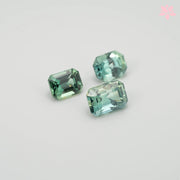 NATURAL CEYLON SAPPHIRE SET | 1.26 CT | GREEN | OCTAGONAL