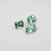 NATURAL CEYLON SAPPHIRE SET | 1.26 CT | GREEN | OCTAGONAL