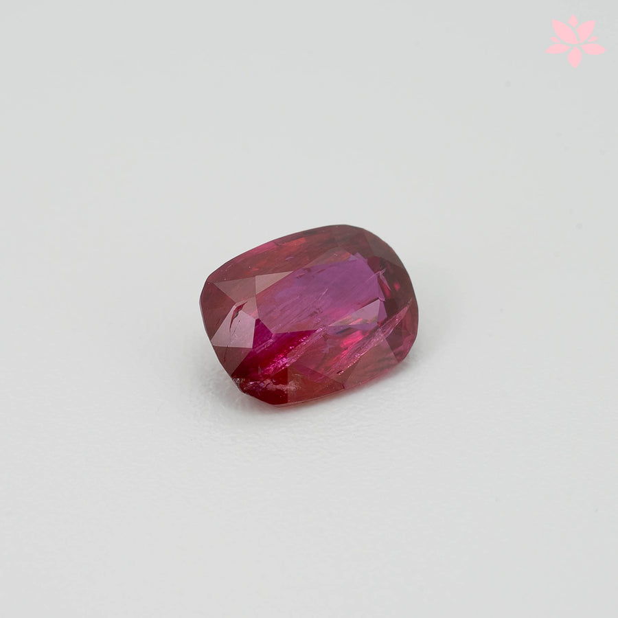 NATURAL TANZANIAN RUBY | 1.20 CT | RED | CUAHION