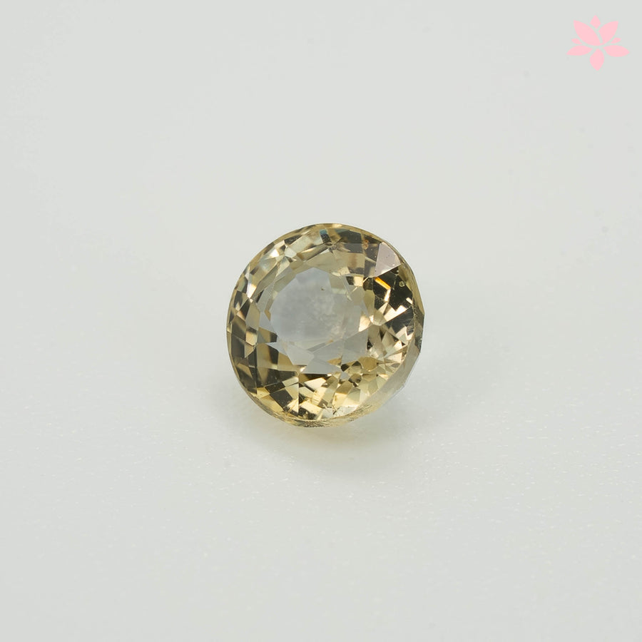 NATURAL CEYLON SAPPHIRE | 1.00 CT | PASTEL YELLOW | ROUND
