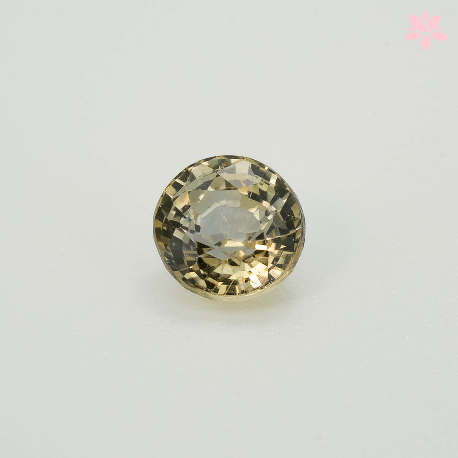 NATURAL CEYLON SAPPHIRE | 1.00 CT | PASTEL YELLOW | ROUND