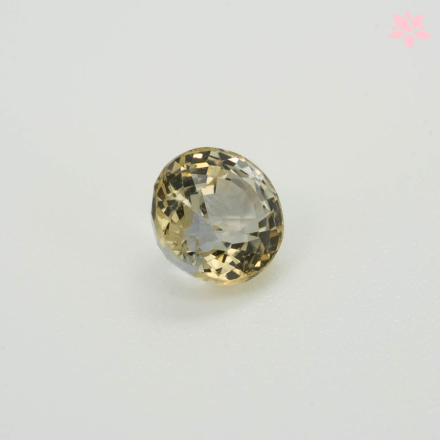 NATURAL CEYLON SAPPHIRE | 1.00 CT | PASTEL YELLOW | ROUND