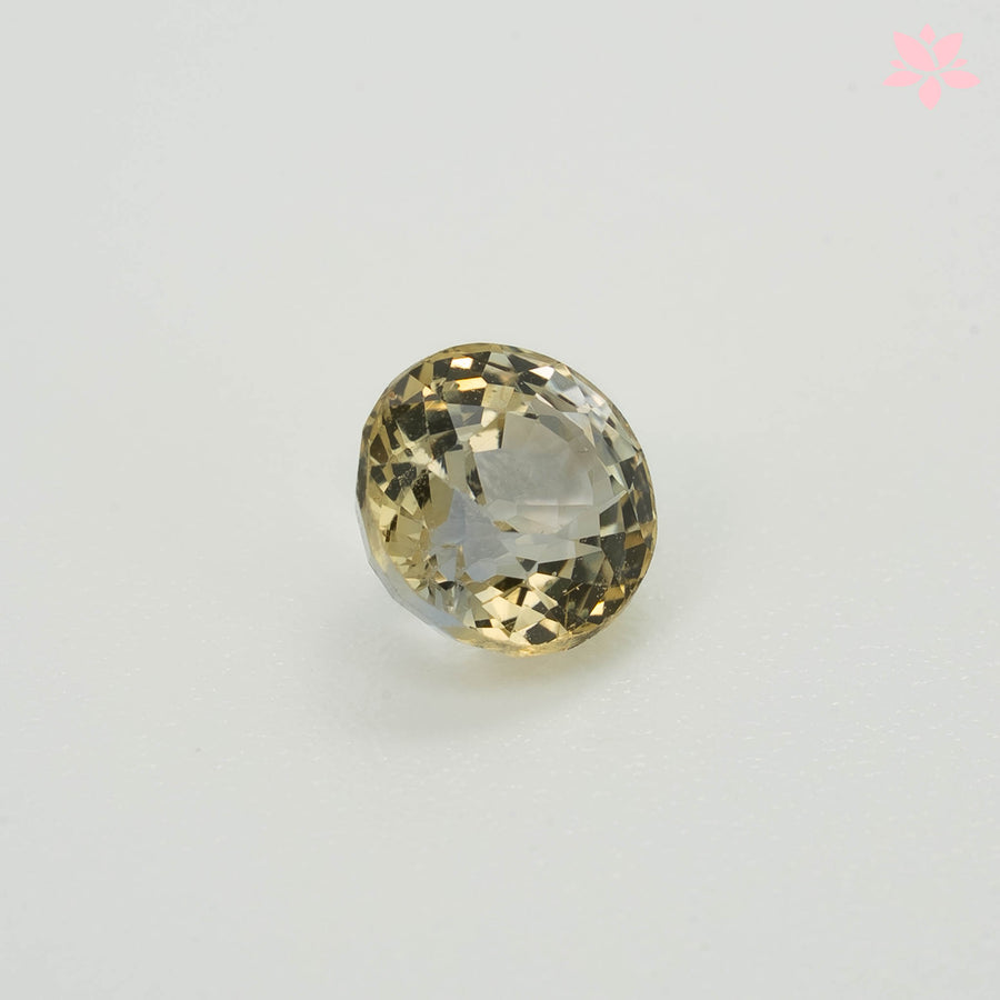 NATURAL CEYLON SAPPHIRE | 1.00 CT | PASTEL YELLOW | ROUND