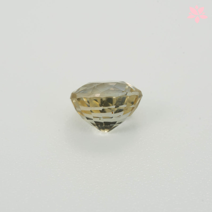 NATURAL CEYLON SAPPHIRE | 1.00 CT | PASTEL YELLOW | ROUND