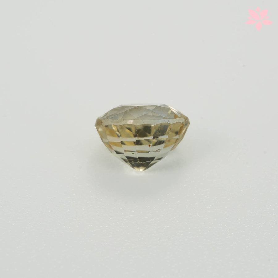 NATURAL CEYLON SAPPHIRE | 1.00 CT | PASTEL YELLOW | ROUND