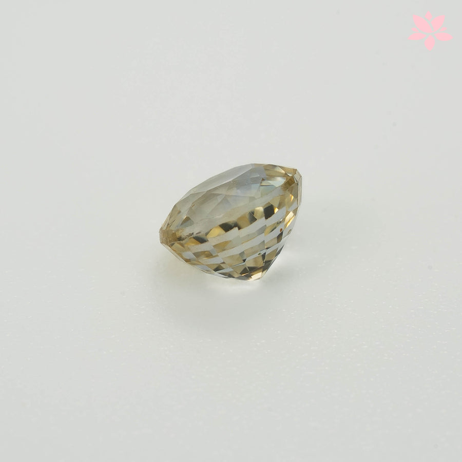 NATURAL CEYLON SAPPHIRE | 1.00 CT | PASTEL YELLOW | ROUND
