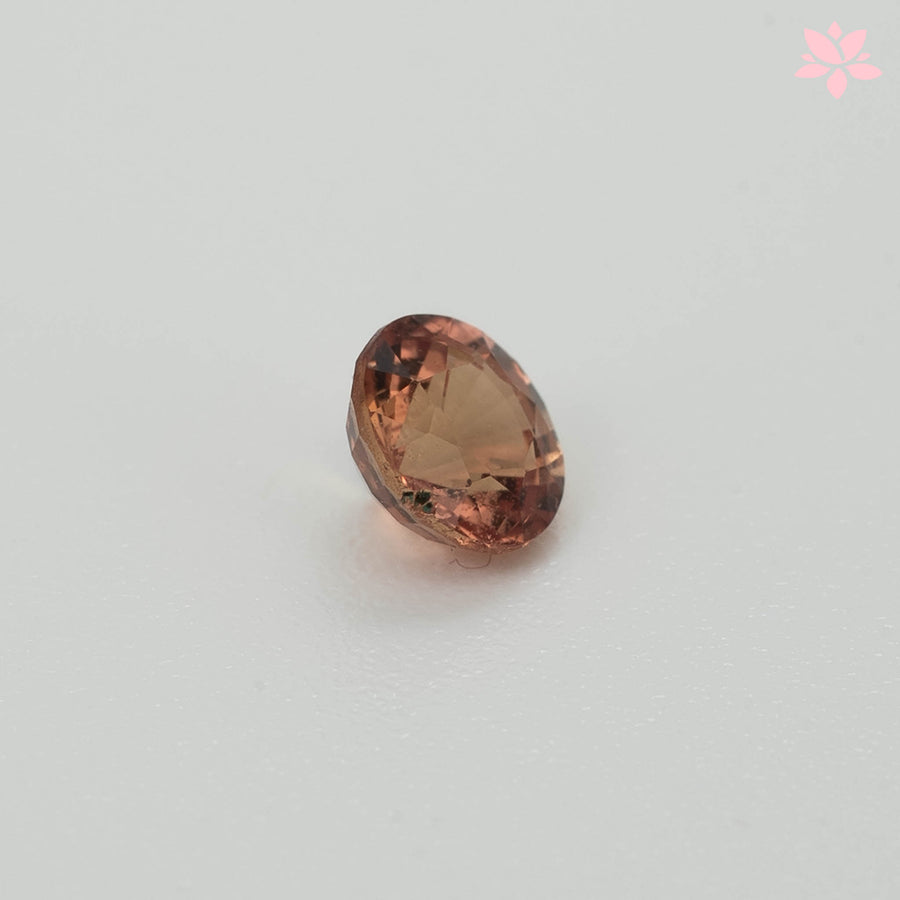 NATURAL CEYLON SAPPHIRE | 0.53 CT | BROWNISH ORANGE | ROUND