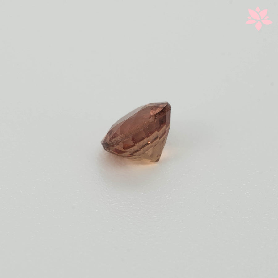 NATURAL CEYLON SAPPHIRE | 0.53 CT | BROWNISH ORANGE | ROUND