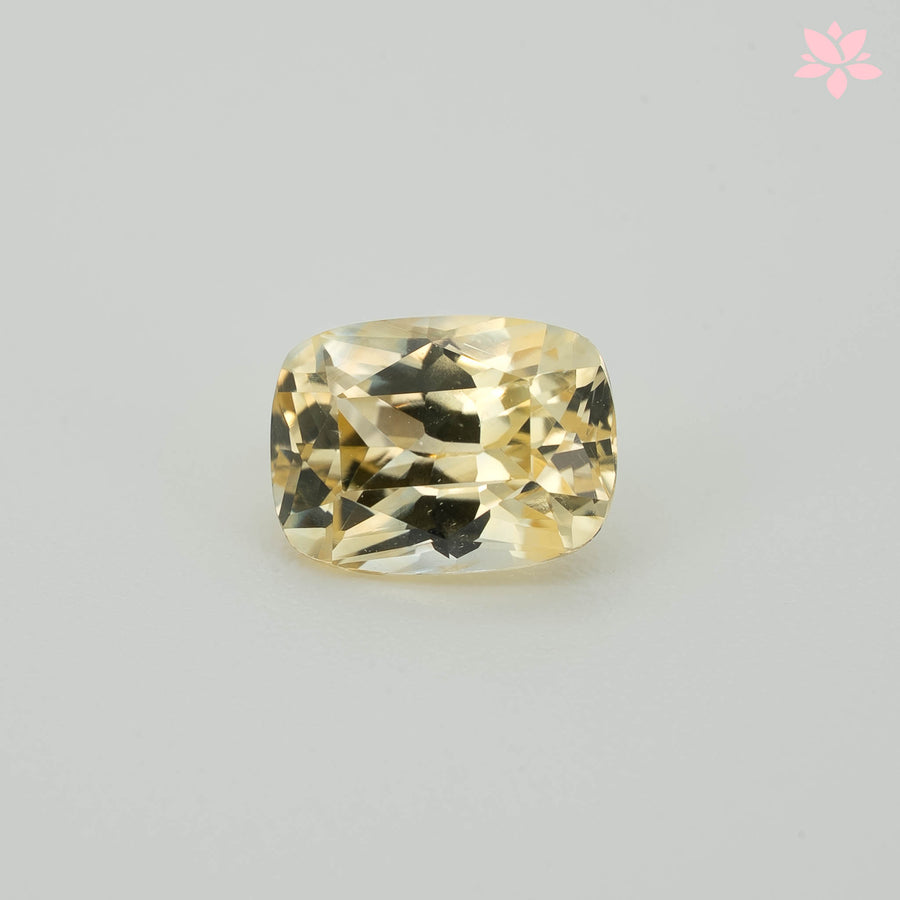 NATURAL CEYLON SAPPHIRE | 1.70 CT | YELLOW | CUSHION