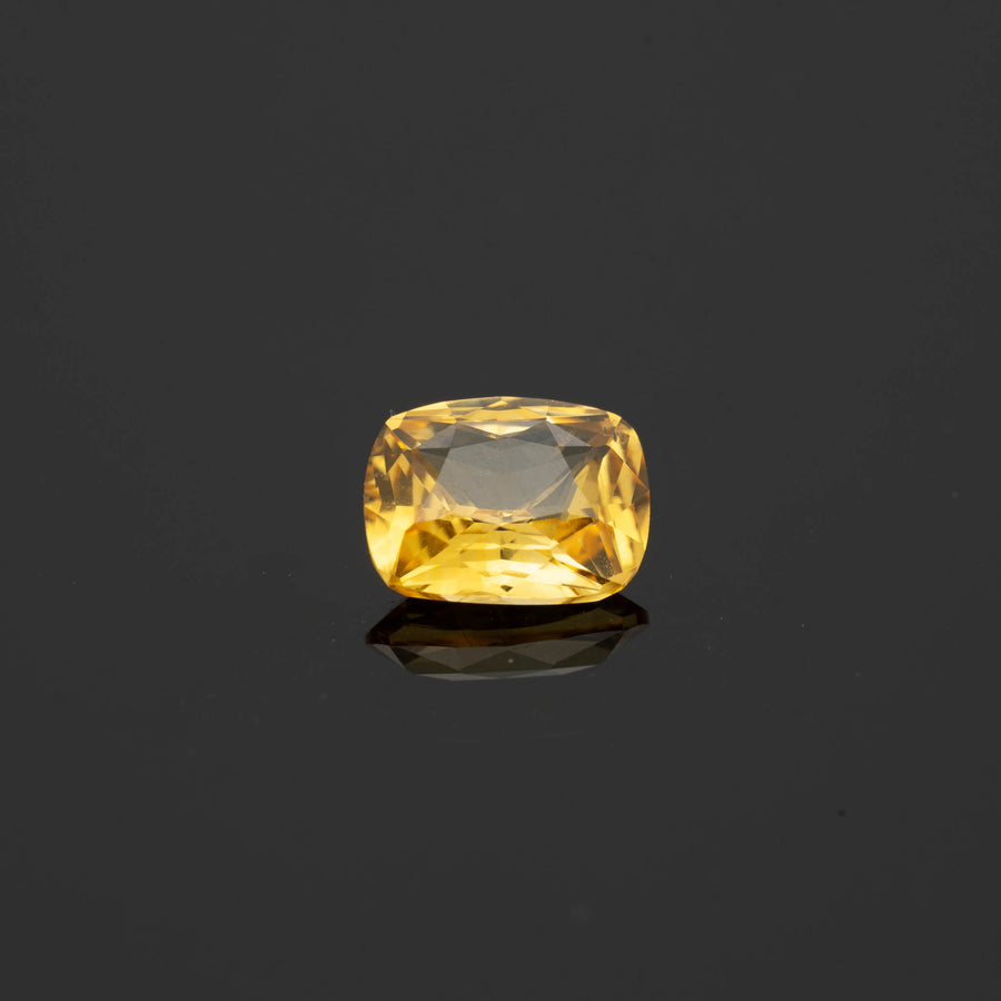 NATURAL CEYLON SAPPHIRE | 1.05 CT | CANARY YELLOW | CUSHION