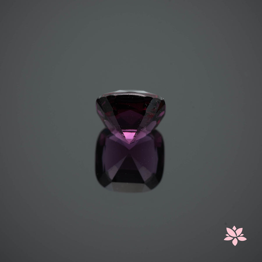 NATURAL RHODOLITE GARNET | 2.96 CT | RED | CUSHION