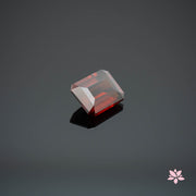 NATURAL HESSONITE GARNET | 4.36 CT | RED ORANGE | OCTAGONAL