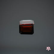NATURAL HESSONITE GARNET | 4.36 CT | RED ORANGE | OCTAGONAL